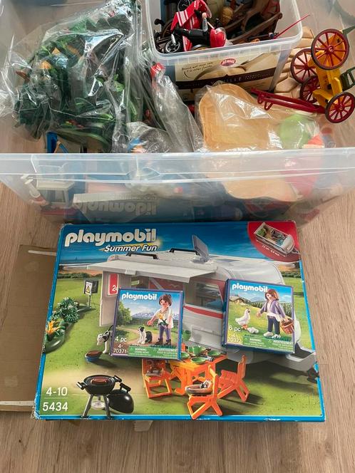 Grote bak Playmobil – veel figuren & toebehoren, Kinderen en Baby's, Speelgoed | Playmobil, Gebruikt, Ophalen