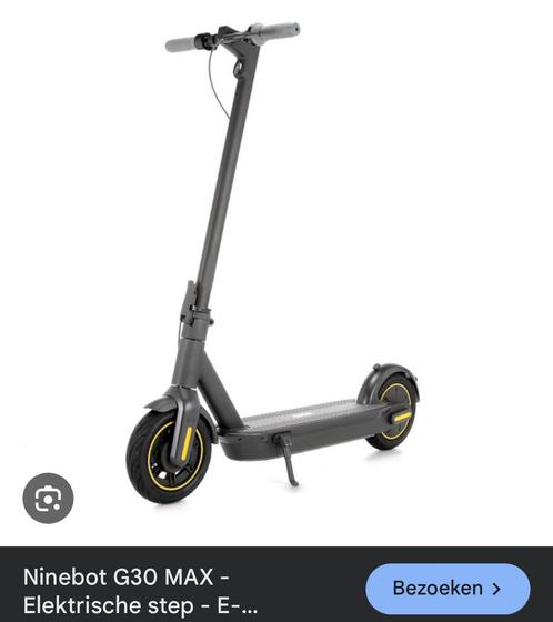Segway- ninebot (G30 MAX), Fietsen en Brommers, Steps, Gebruikt, Elektrische step (E-scooter), Ophalen