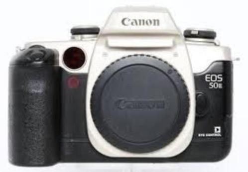 Canon 50e + accessoires, Audio, Tv en Foto, Fotocamera's Analoog, Gebruikt, Spiegelreflex, Canon, Ophalen