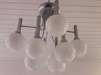 Hanglamp witte glazen bollen, Antiek en Kunst, Ophalen