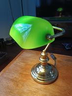 Bankierslamp, Ophalen, Zo goed als nieuw, Glas, Bank / Blibluotheek