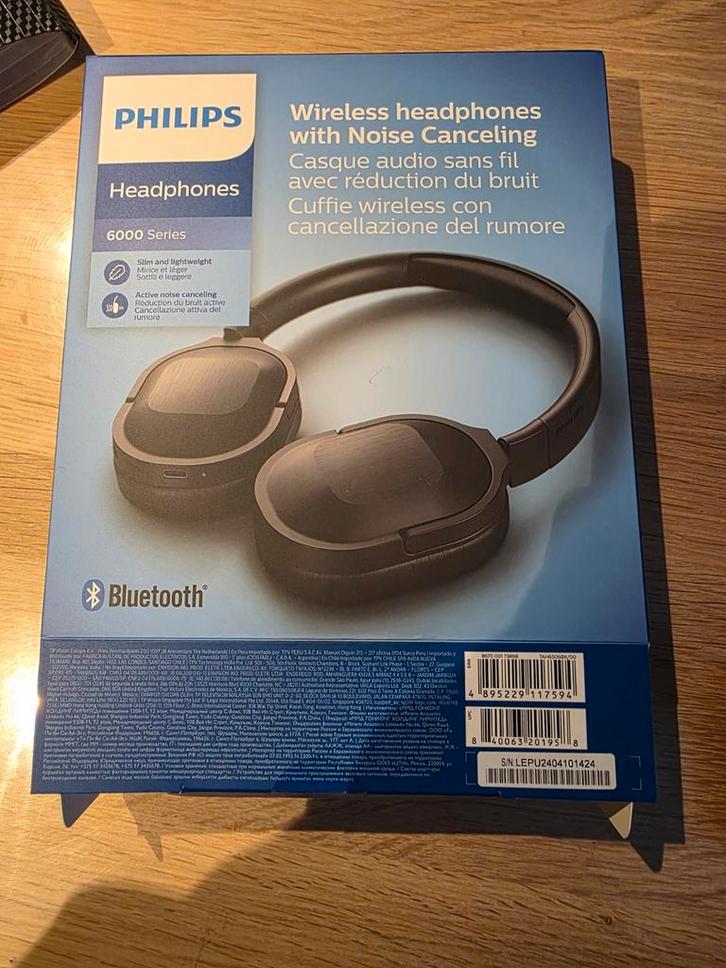 Philips 6000 series, Audio, Tv en Foto, Hoofdtelefoons, Nieuw, Over oor (circumaural), Philips, Draadloos, Bluetooth, Surround