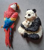 Magneten panda en papegaai dieren, Ophalen of Verzenden, Zo goed als nieuw