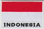 Indonesie vlag stoffen opstrijk patch embleem #3, Nieuw, Verzenden