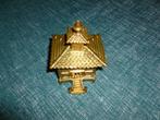 Vintage spaarpot in bronze, Verzamelen, Ophalen of Verzenden, Metaal of Blik, Object of Gebouw