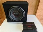 Pioneer GXT-3706B 30 cm subwooferversterker + subwoofer, Zo goed als nieuw, Ophalen