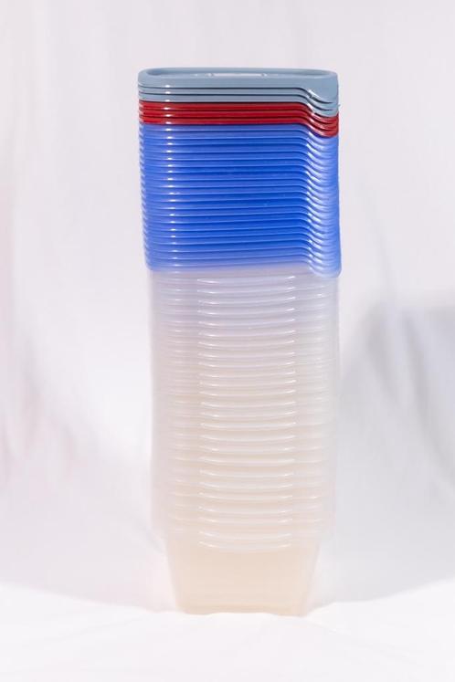 Curver Tupperware bakjes/vershouddoosjes, Huis en Inrichting, Keuken | Tupperware, Zo goed als nieuw, Bak of Kom, Blauw, Groen