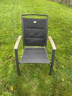 Set van Hartman tuinstoelen – zwart, aluminium, goede staat, Tuin en Terras, Ophalen, Gebruikt, Aluminium, Stapelbaar