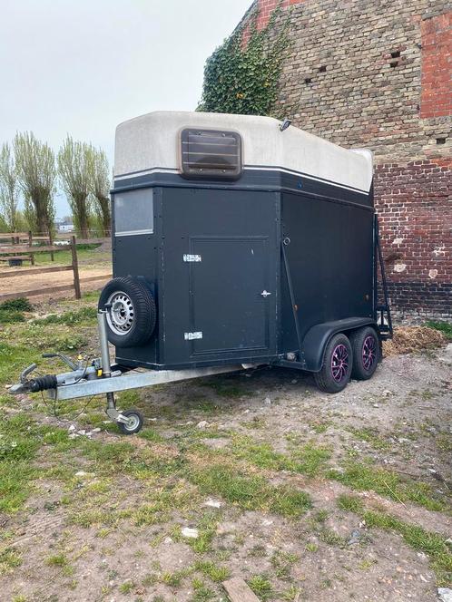 2 paards trailer, Dieren en Toebehoren, Paarden en Pony's | Trailers en Aanhangwagens, Gebruikt, 2-paards trailer, Overige materialen