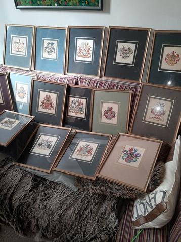ANCIEN cadres blason NOBLESSE HOLLANDAISE, Enlèvement