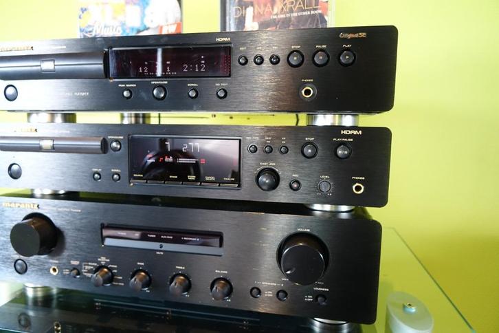 Marantz Set composé de PM6002+CD6000 OSE+CDR 6000, TV, Hi-fi & Vidéo, Amplificateurs & Ampli-syntoniseurs, Comme neuf, Stéréo