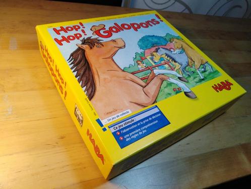 Hop Hop Galopons - Jeu Haba, Hobby & Loisirs créatifs, Jeux de société | Jeux de plateau, Neuf, 1 ou 2 joueurs, Trois ou quatre joueurs