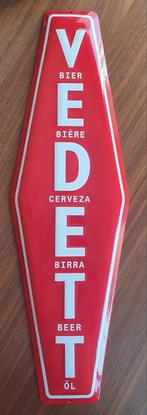 Emaille Reclamebord - Vedett -, Verzamelen, Ophalen of Verzenden, Gebruikt, Reclamebord