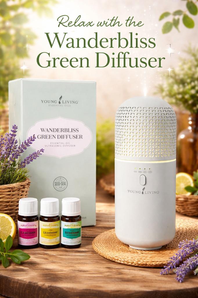 Young living- wanderbliss diffuser, Electroménager, Équipement de traitement de l'air, Neuf, Humidificateur, Enlèvement ou Envoi