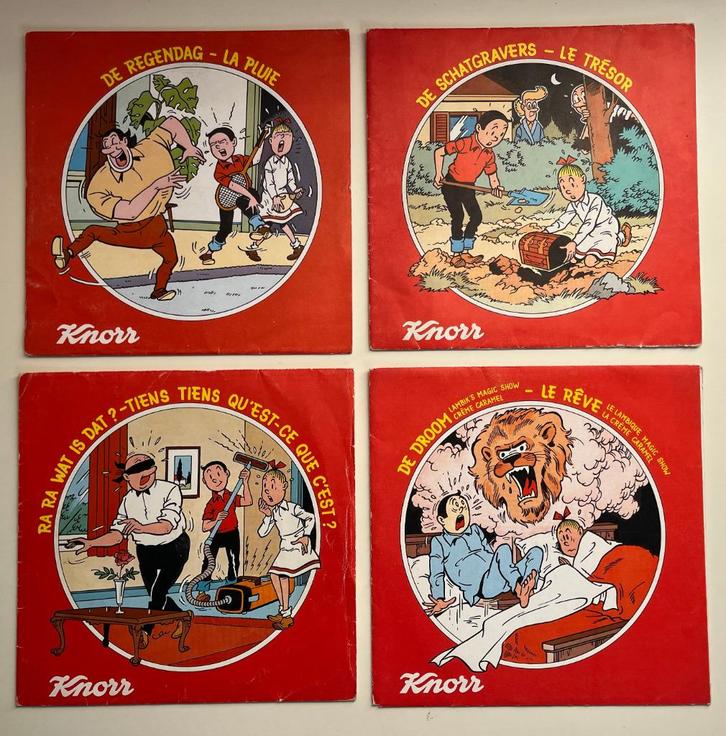 Bob et Bobette - série complète 45T Knorr - 1978, Livres, BD, Envoi