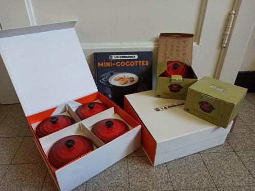 Mini-cocottes LE CREUSET, Huis en Inrichting, Keuken | Potten en Pannen, Zo goed als nieuw, Kookpan of Snelkookpan, Overige materialen