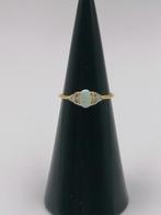 Opaal vergulde zilveren ring, Handtassen en Accessoires, Nieuw, Met edelsteen, Zilver, Verzenden