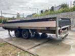 Verlaagde plateauwagen Henra 4mx1m85 2.700kg geremd 401x185, Ophalen, Gebruikt