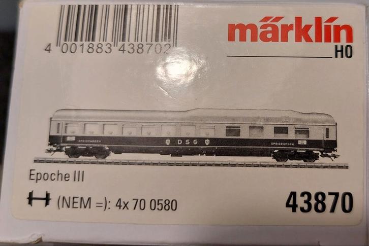 Märklin 43870, Hobby en Vrije tijd, Modeltreinen | H0, Zo goed als nieuw, Märklin, Ophalen of Verzenden