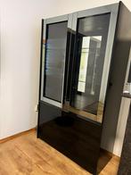 Armoire vitrine noir en miroir, Maison & Meubles, Armoires | Autre, Enlèvement, Utilisé
