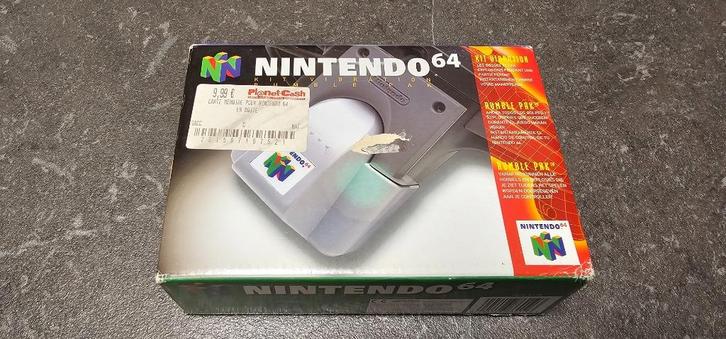 Rumble Pak Nintendo 64 in doos, Games en Spelcomputers, Games | Nintendo 64, Gebruikt, Ophalen of Verzenden