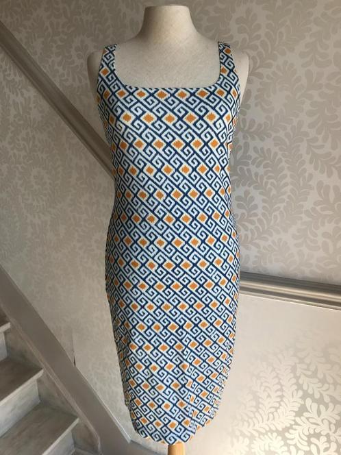 Zara Blauw Geel Print Kleedje, Kleding | Dames, Jurken, Zo goed als nieuw, Maat 36 (S), Blauw, Boven de knie, Ophalen of Verzenden