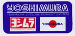 Yoshimura Cyclone Exhaust system sticker #1, Motos