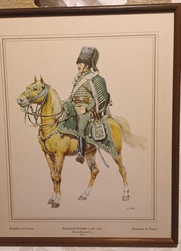 6 schilderijen (?) soldaten te paard  afmetingen: ...... beschikbaar voor biedingen