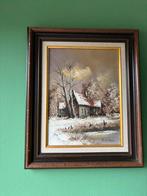 Schilderij landschap gesigneerd, Antiek en Kunst, Ophalen