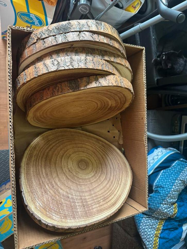 Lot de décoration de tables pour mariage, Huis en Inrichting, Woonaccessoires | Schalen en Manden, Zo goed als nieuw, Hout, Ophalen