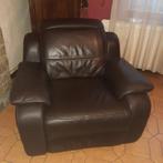 Fauteuil relax cuir 1 personne, Ophalen, Zo goed als nieuw, Leer, Moderne