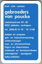 speelkaart - LK8642 - gebroeders Van Poucke, Jabbeke, Zo goed als nieuw, Verzenden, Speelkaart(en)