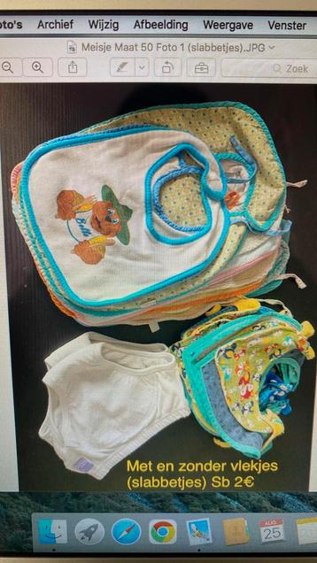 Doos baby/kinderkleding maat 50 tem 92 meisje beschikbaar voor biedingen