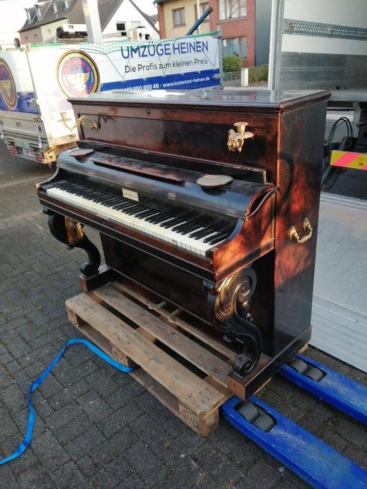 Piano Pleyel Antik, Muziek en Instrumenten, Piano's, Gebruikt, Piano, Bruin, Ophalen