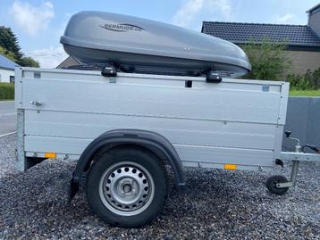 Remorque bagagère Anssems GT500 + Coffre de toit, Enlèvement, Comme neuf