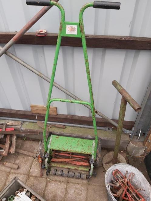 Grasmaaier duwer, Tuin en Terras, Grasmaaiers, Gebruikt, Handgrasmaaier, 30 t/m 39 cm, Cirkelmaaier, Ophalen