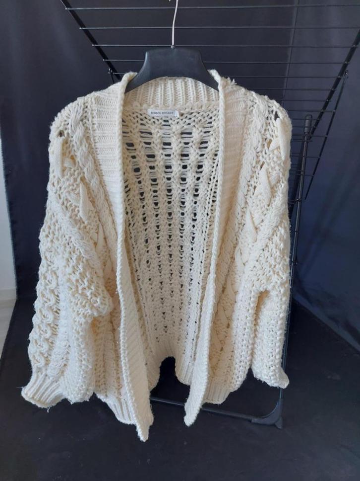 Bisou's project - Oversized cardigan, Vêtements | Femmes, Pulls & Gilets, Porté, Taille 36 (S), Blanc, Enlèvement ou Envoi
