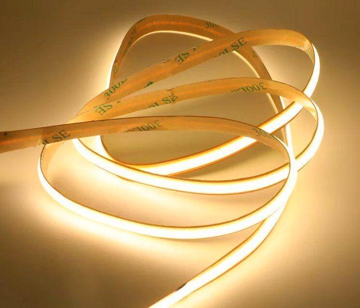 LED COB Strip Vrij Knipbaar - 24V/DC 10W/M - 5-Lichtkleuren, Huis en Inrichting, Lampen | Losse lampen, Nieuw, Led-lamp, Overige fittingen
