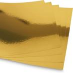 Karton Goud papier 250 gram formaat 73 cm x 93 cm, Diversen, Papierwaren, Nieuw, Ophalen of Verzenden