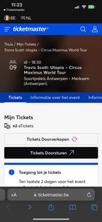 Travis scott tickets Antwerpen 2x staanplaatsen, Tickets & Billets, Événements & Festivals, Deux personnes