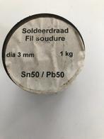 soldeerdraad sn50 pb50 3mm 1 kg, Doe-het-zelf en Bouw, Ophalen, Nieuw, Overige typen