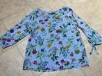 Fleurig Blauw gestreept zomer bloesje/ Maat M, Maat 38/40 (M), Blauw, Ophalen of Verzenden, Zo goed als nieuw