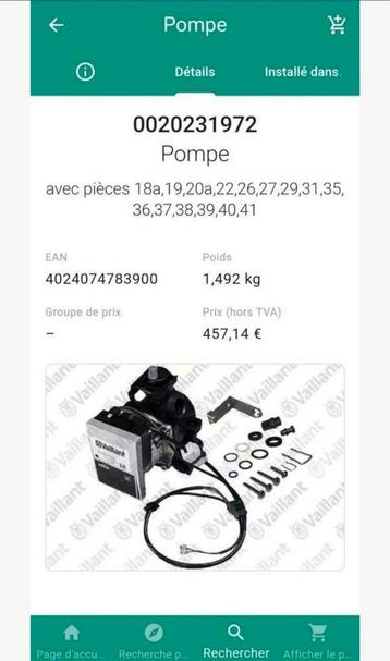 Pompe Vaillant ecoTEC Plus/Pro neuve beschikbaar voor biedingen