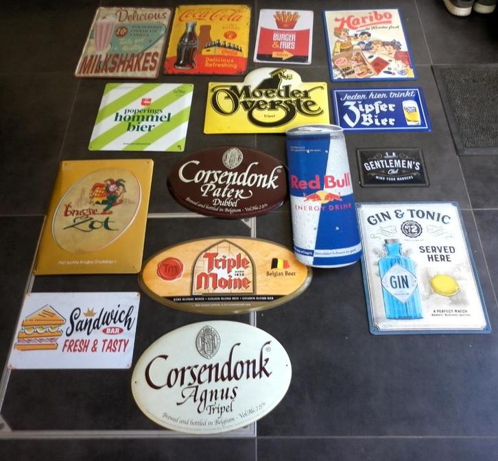 reclame borden bier en verzamelobjecten, Verzamelen, Biermerken, Ophalen of Verzenden