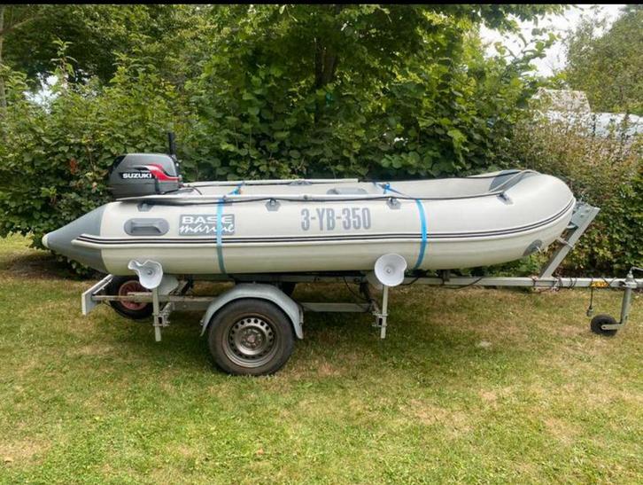 Zodiac C340S 3,40 m – Moteur Evinrude 8 CV + Remorqu, Watersport en Boten, Rubberboten, Aluminium, Minder dan 70 pk, Benzine, Ophalen of Verzenden