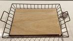 Metalen dienblad met MDF, Ophalen of Verzenden, Nieuw, Rechthoekig, Hout