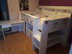 lit avec cabane illuminée et bureau sur roulettes, Kinderen en Baby's, Kinderkamer | Bedden, Ophalen, Hoogslaper of Stapelbed