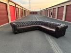 Canapé Chesterfield d’angle en cuir, Huis en Inrichting, Zetels | Zetels, 250 tot 300 cm, Hoekbank, Ophalen of Verzenden, Zo goed als nieuw