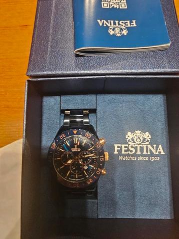 festina cronograaf blauw beschikbaar voor biedingen