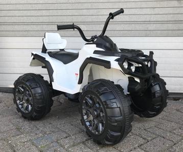 kinderauto kinderaccu Grizzly quad 12v wit + FM Radio + Ver beschikbaar voor biedingen